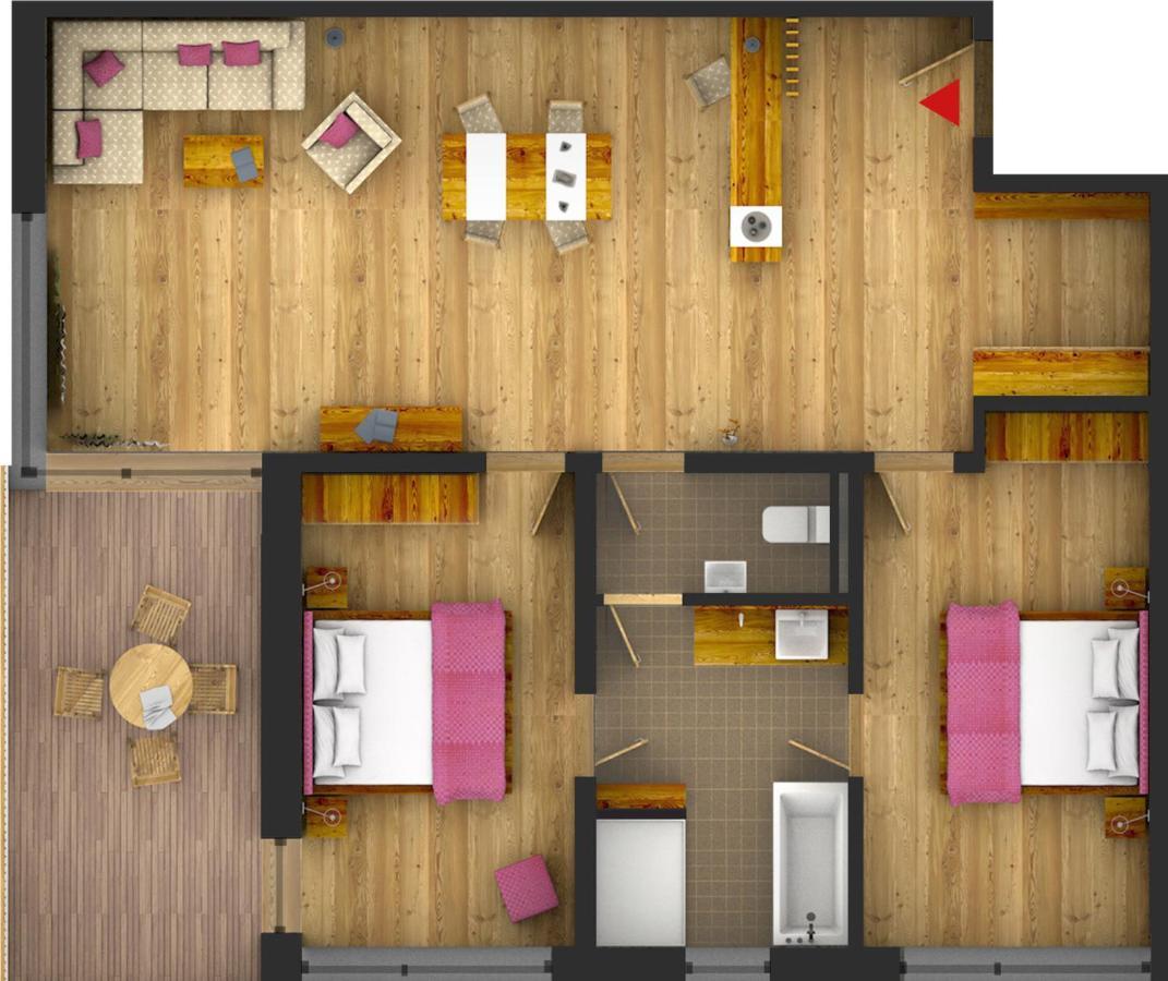 Suite mit 2 Schlafzimmern