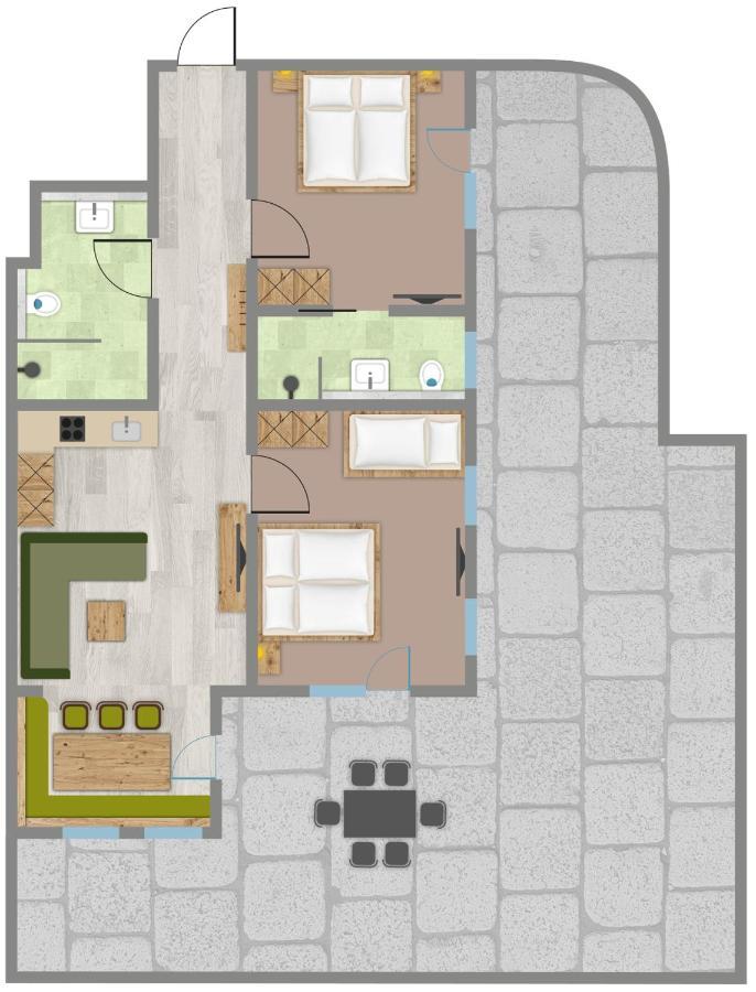 Appartement met 2 slaapkamers