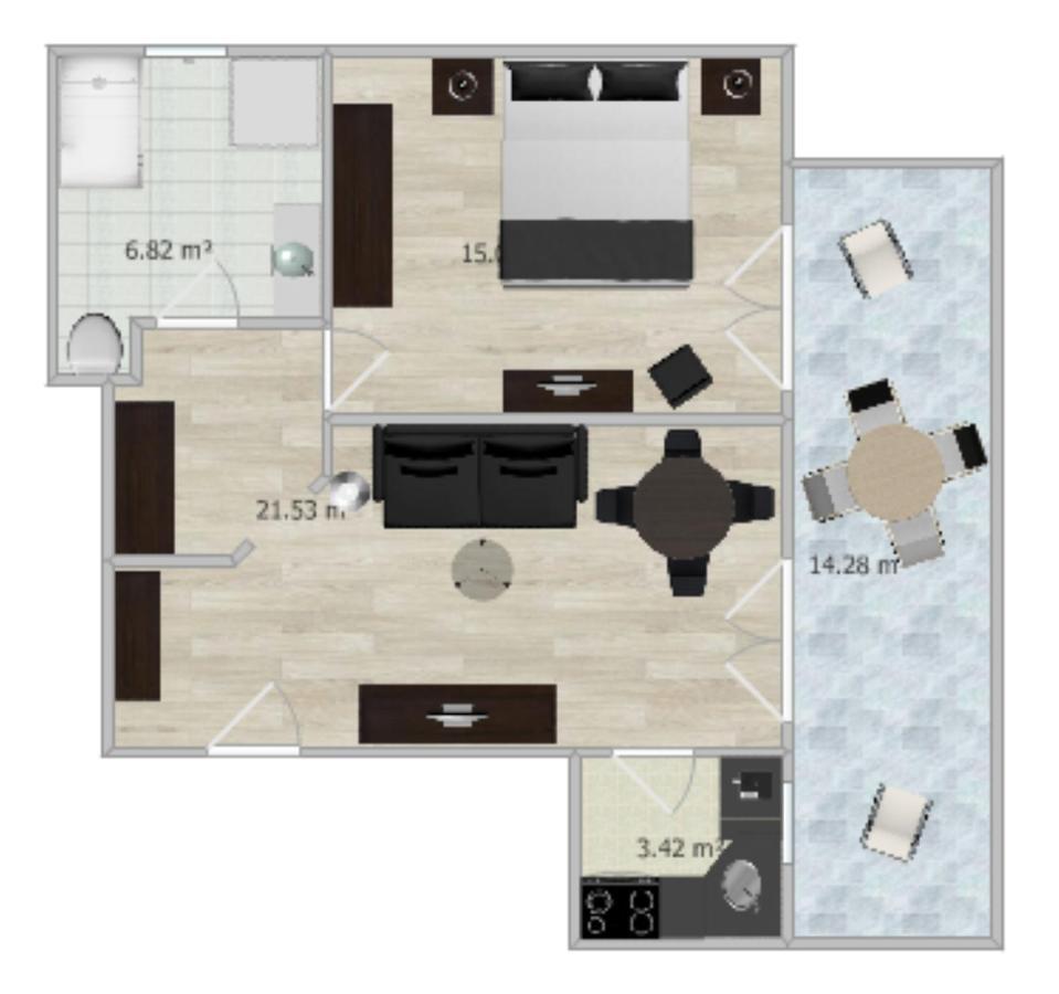 Apartment mit 1 Schlafzimmer