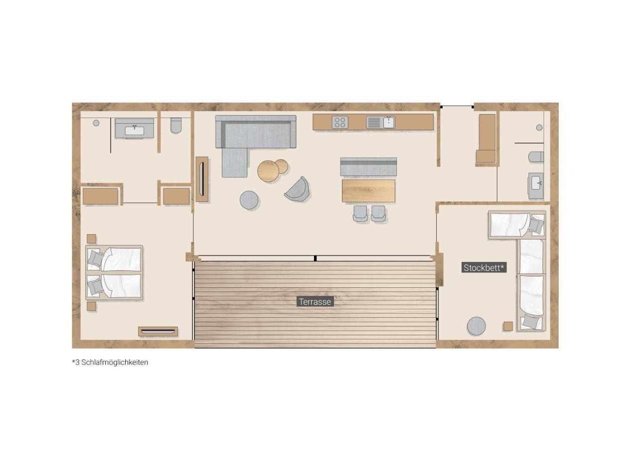 Chalet met 2 Slaapkamers