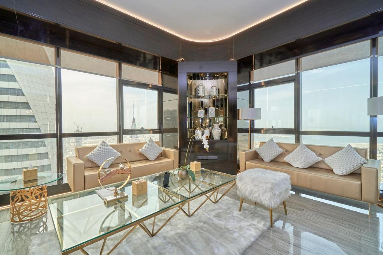Suite Penthouse 5 Chambres - Vue Panoramique à 360 ° sur Mer et Tour Burj Khalifa - Dernier Étage (72e)