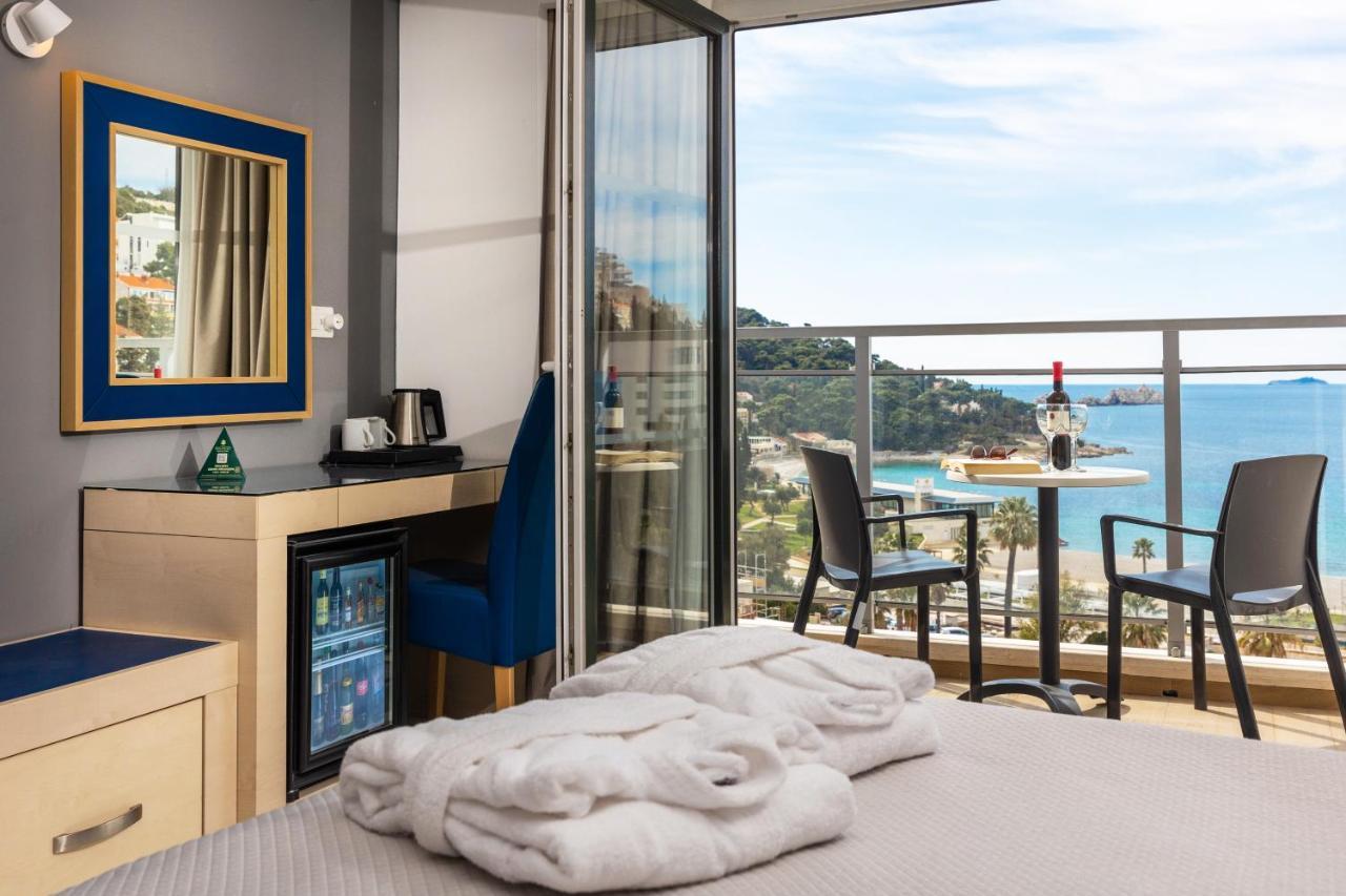 Eenpersoonskamer met Balkon en Uitzicht op Zee.