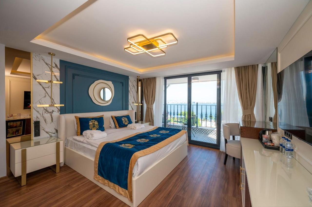 Penthouse-Suite mit Balkon mit Meerblick