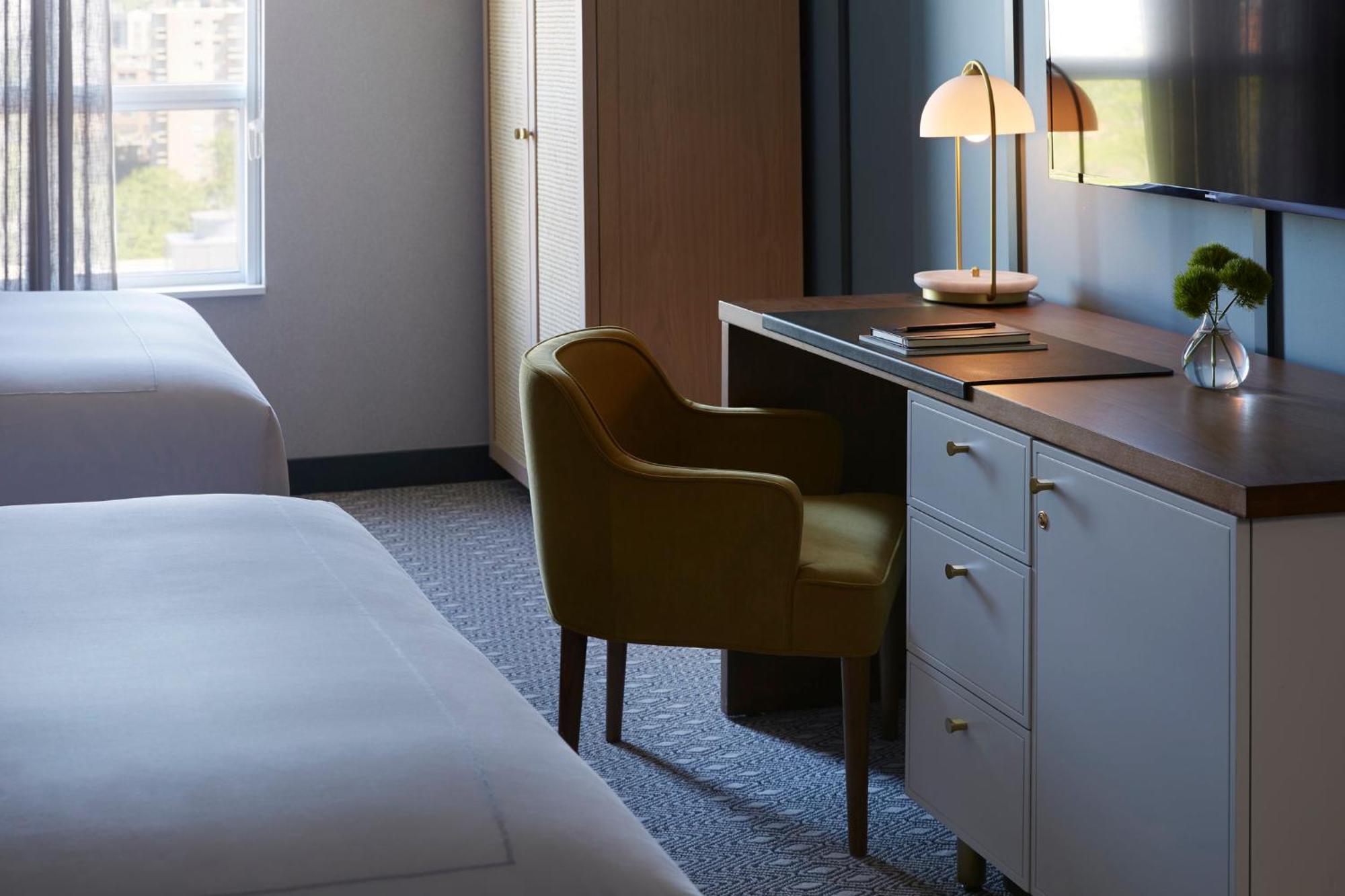 Premium Queen Room with Two Queen Beds and Walk-In Shower