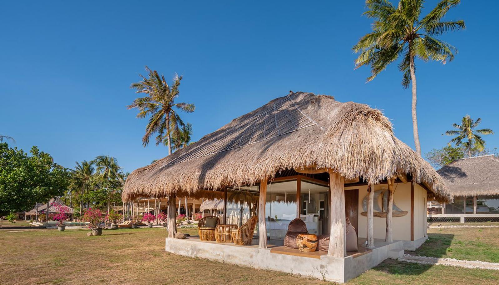 Villa Familiale Côté Plage - Transfert en Bateau Aller-Retour Gratuit du Port de Kores à Gili Asahan