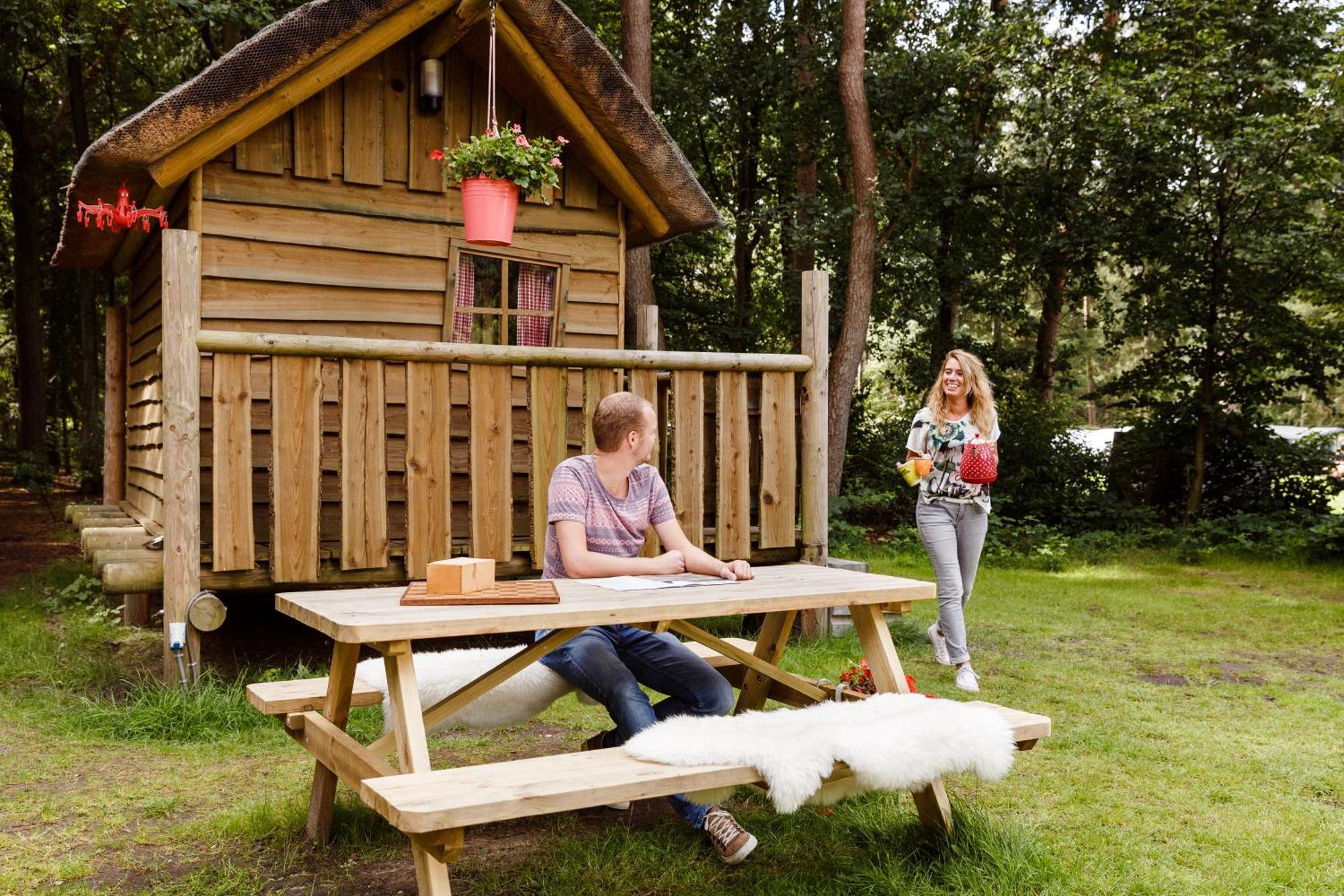 Wooden Log Cabin no bathroom