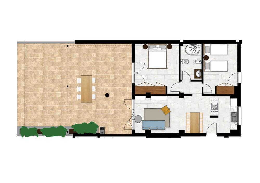 Exklusives Apartment mit 2 Schlafzimmern und Meerblick