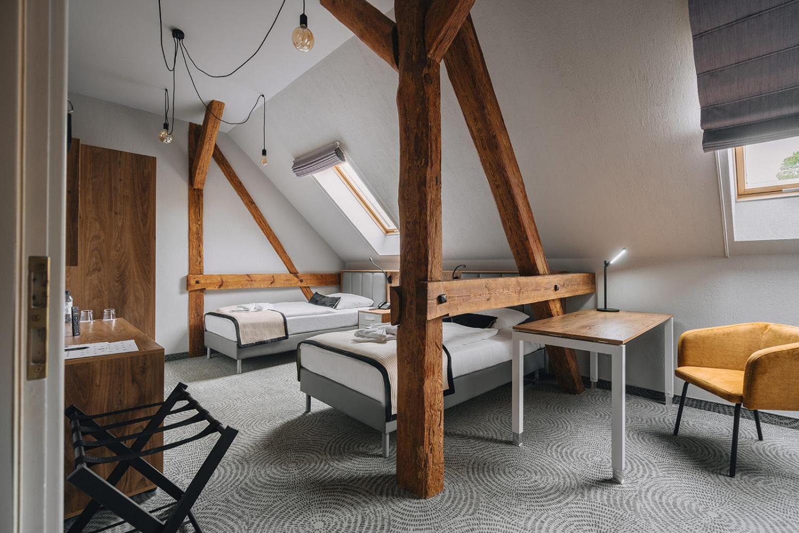 Doppel-/Zweibettzimmer mit Dusche