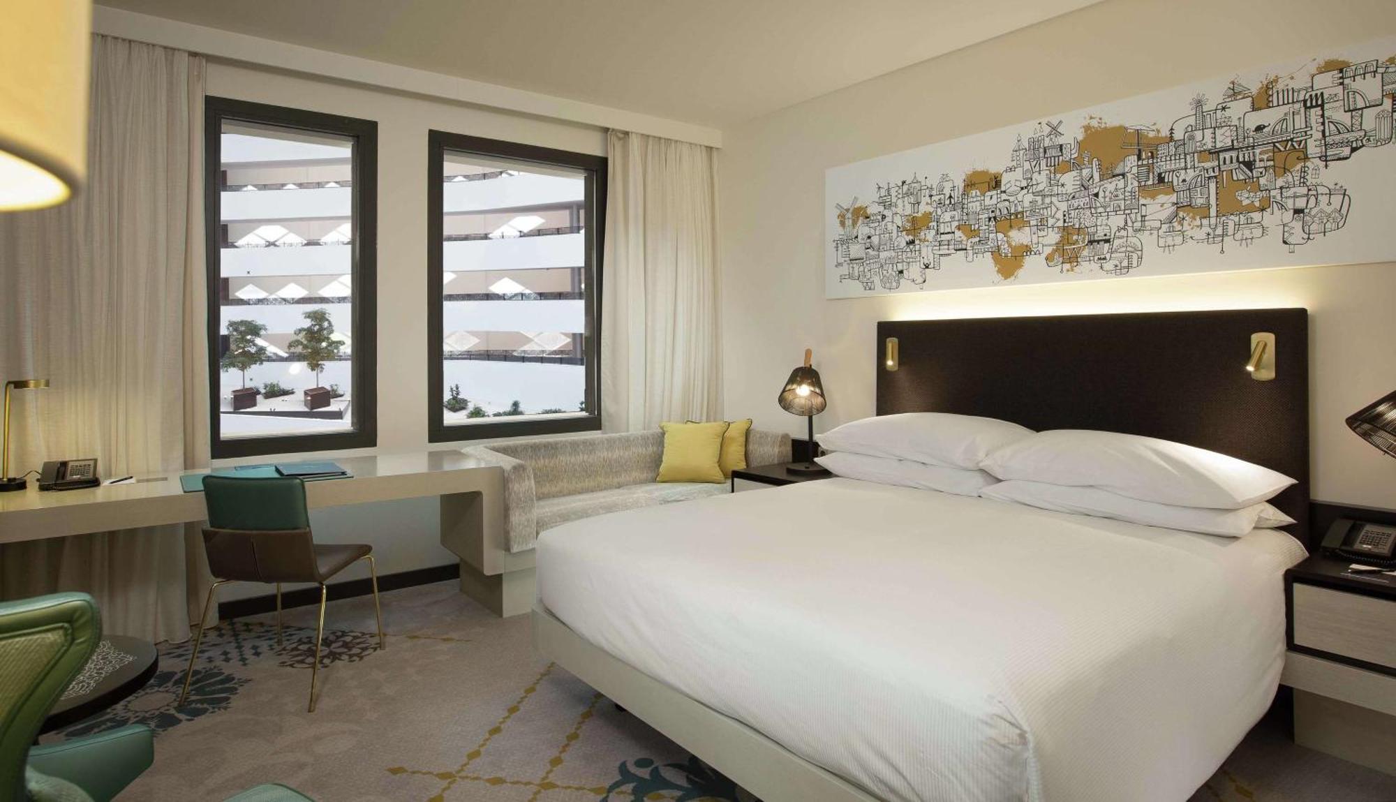 King Guest Room Atrium View