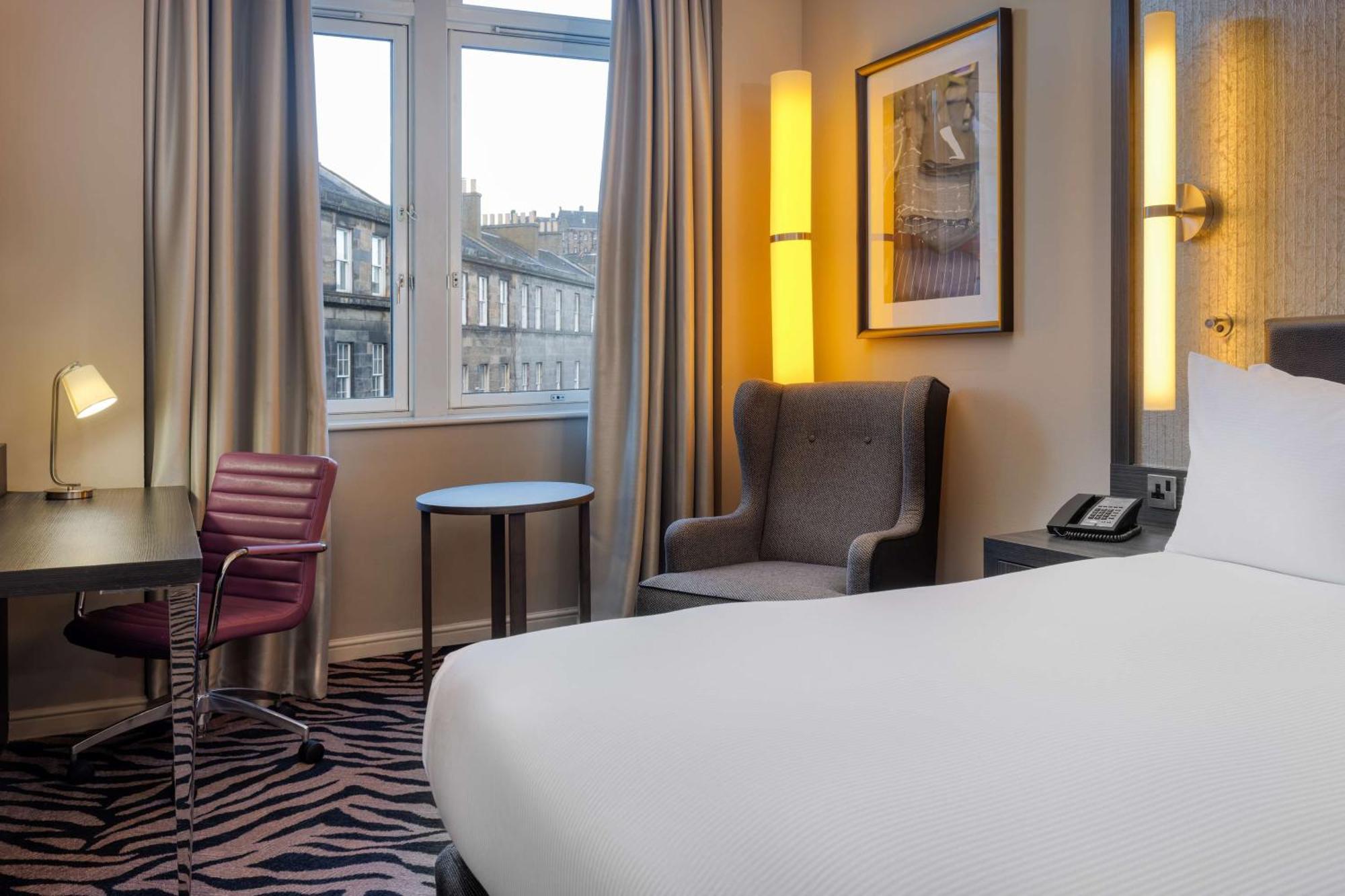Deluxe Double Room Two Double Beds Castle View