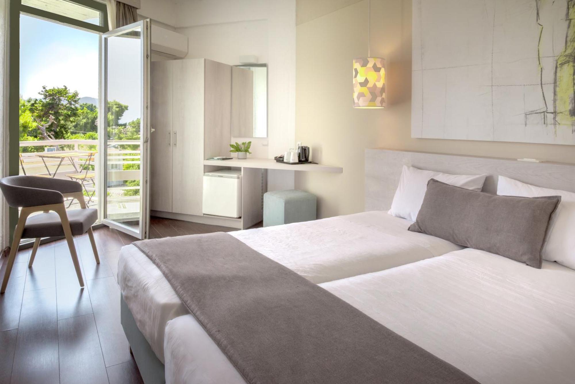 Chambre Double ou Lits Jumeaux avec Vue sur le Jardin