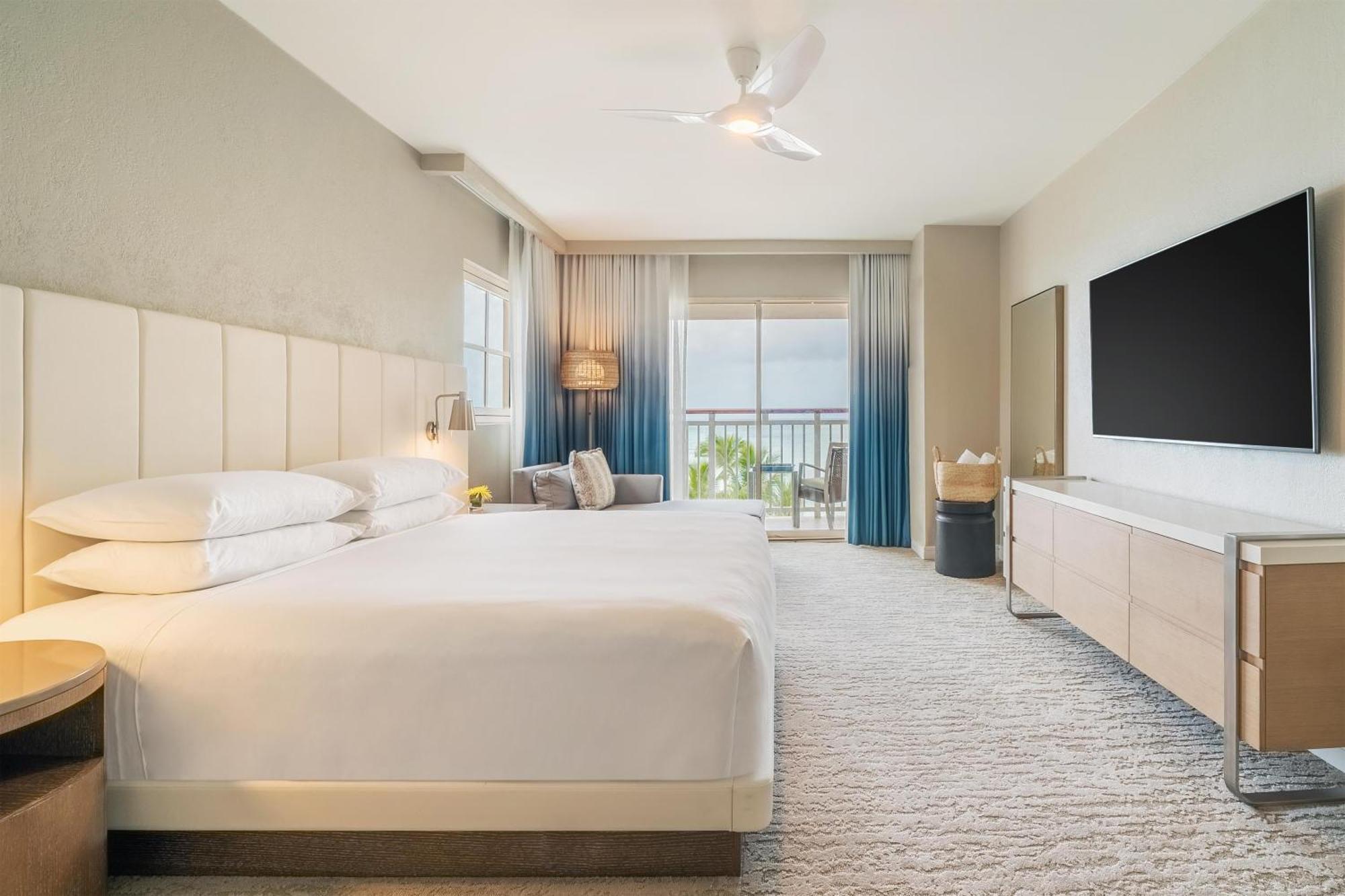 King Room with Balcony and Partial Ocean View