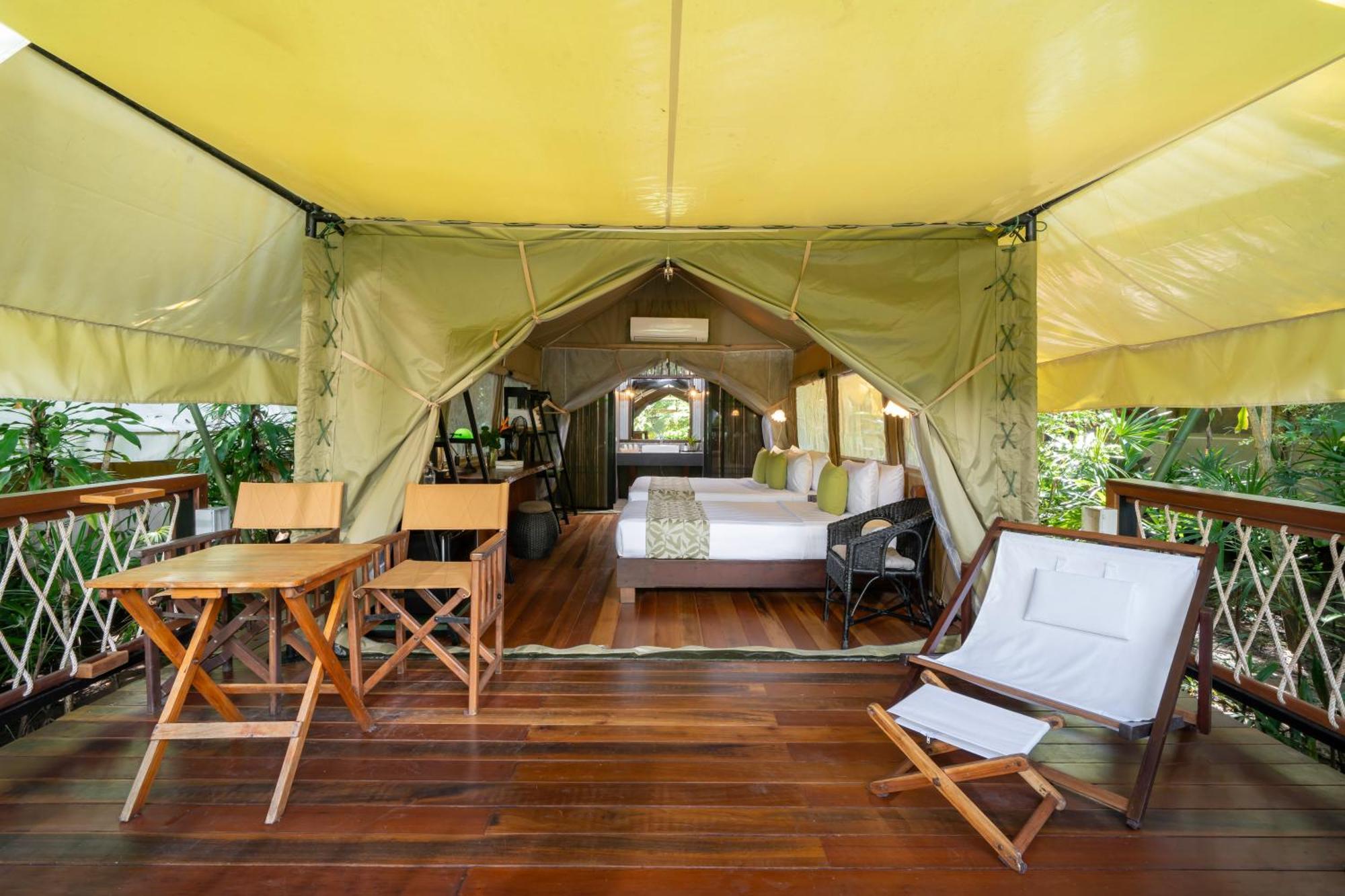 Deluxe Tent Triple with Private Bathroom with Breakfast & Dinner