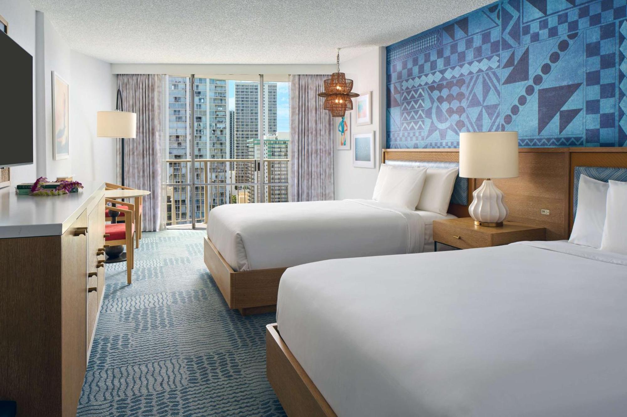 Waikiki View Two Double Beds