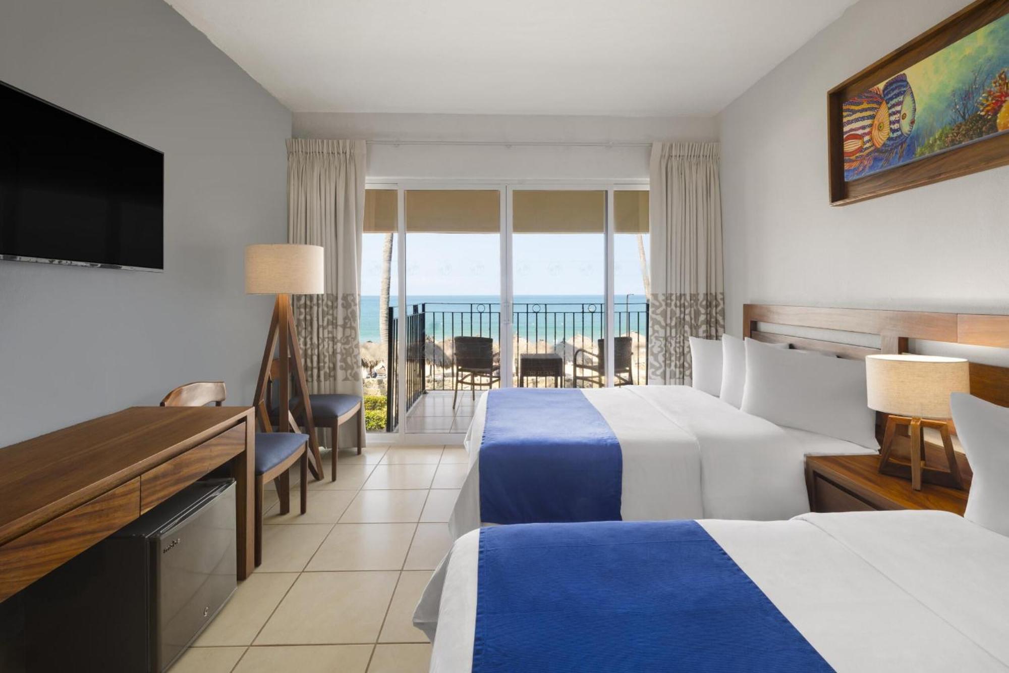 Chambre Double avec 2 Lits Doubles - Vue sur Océan
