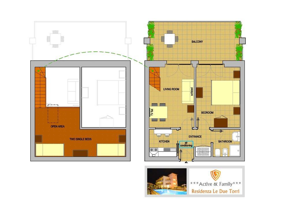 Apartment - auf 2 Ebenen (5 Erwachsene)