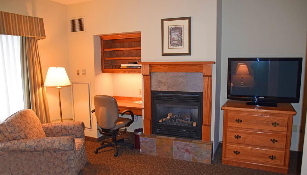 Studio with One King Bed and Fireplace