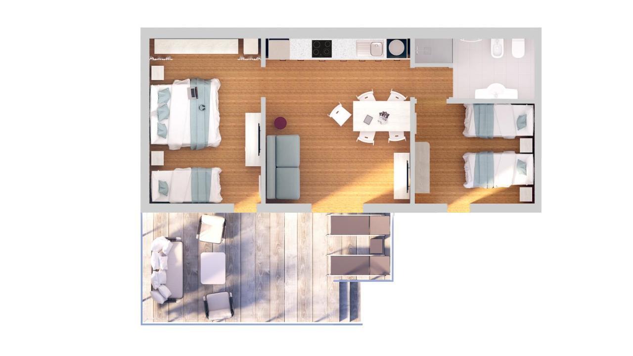 Apartment mit 2 Schlafzimmern
