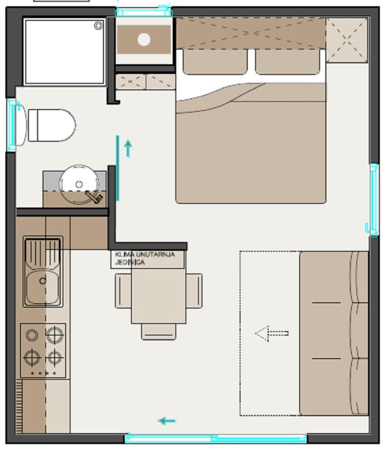 2+2 Stacaravan met 1 Slaapkamer en Terras - Uitzicht op het Meer