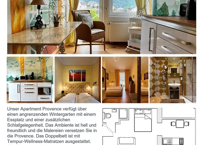 PARK VILLA zentral am Mittelrhein Zimmer&Apartments Self check in Aparthotel Boppard