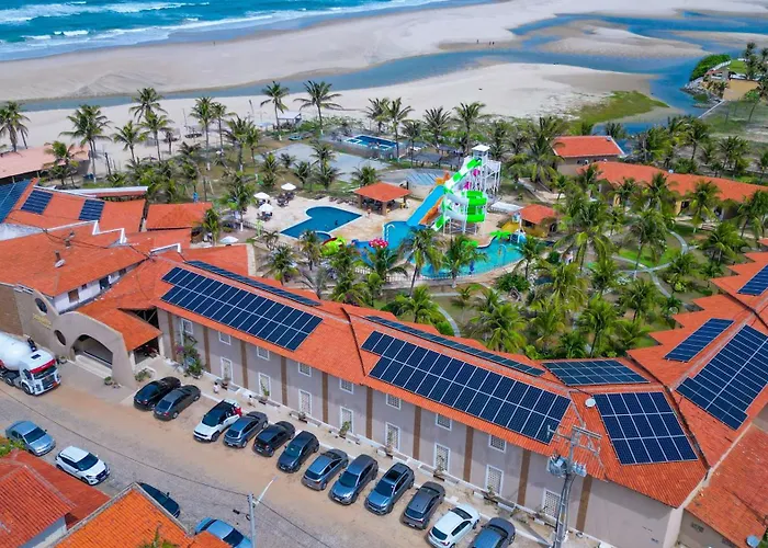 Jangadeiro Praia Hotel Resort - Parque Aquatico E Pe Na Areia